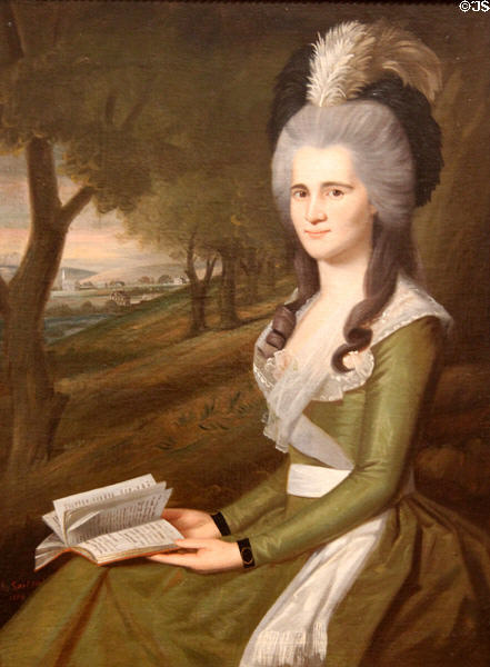 Esther Boardman portrait (1789) by Ralph Earl at Metropolitan Museum of Art. New York, NY.