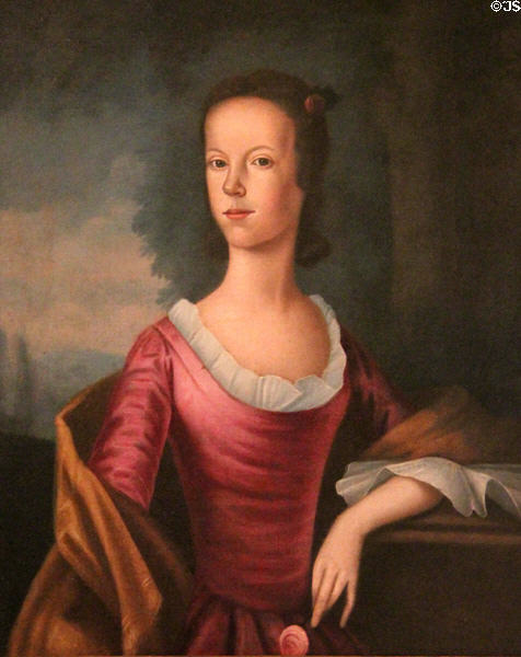 Sarah Ursula Rose portrait (1756) by Benjamin West at Metropolitan Museum of Art. New York, NY.