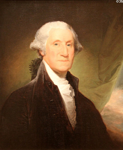 George Washington portrait (1795) by Gilbert Stuart at Metropolitan Museum of Art. New York, NY.