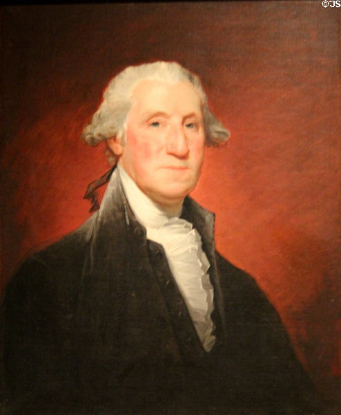 George Washington portrait (c1798-1800) by Gilbert Stuart at Metropolitan Museum of Art. New York, NY.
