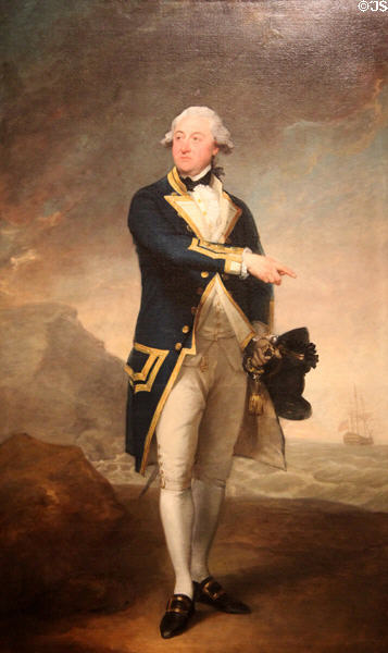 Captain John Gell portrait (1785) by Gilbert Stuart at Metropolitan Museum of Art. New York, NY.