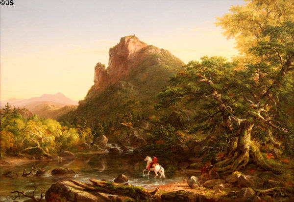 Mountain Ford painting (1846) by Thomas Cole at Metropolitan Museum of Art. New York, NY.