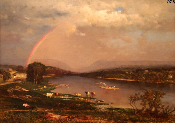 Delaware Water Gap painting (1861) by George Inness at Metropolitan Museum of Art. New York, NY.