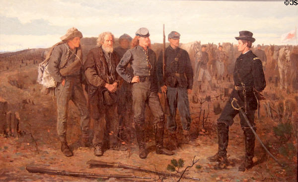 Prisoners from the Front painting (1866) by Winslow Homer at Metropolitan Museum of Art. New York, NY.