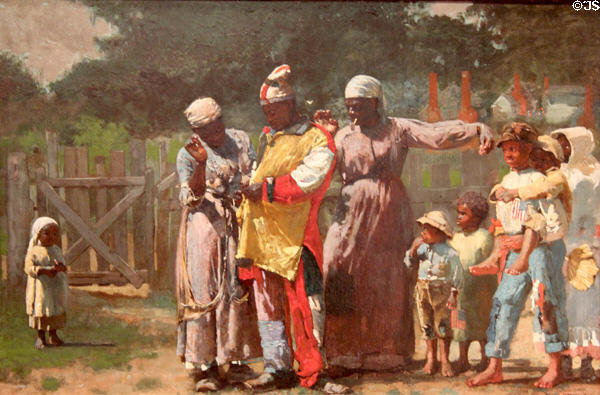 Dressed for the Carnival painting (1877) by Winslow Homer at Metropolitan Museum of Art. New York, NY.