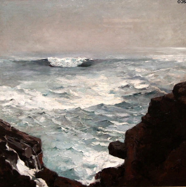 Cannon Rock painting (1895) by Winslow Homer at Metropolitan Museum of Art. New York, NY.