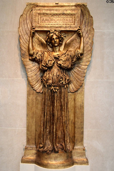 Amor Caritas (1880-98) by Augustus Saint-Gaudens at Metropolitan Museum of Art. New York, NY.