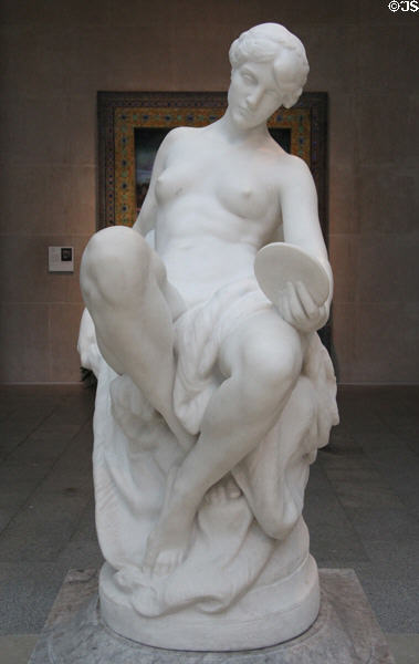 Memory marble sculpture (1887, carved 1917-9) by Daniel Chester French at Metropolitan Museum of Art. New York, NY.