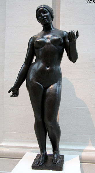 Summer bronze sculpture (1911) by Aristide Maillol of Paris at Metropolitan Museum of Art. New York, NY.