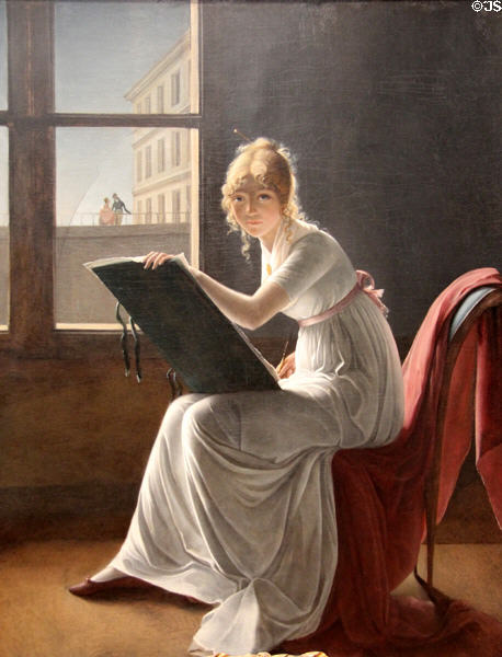 Marie Joséphine Charlotte du Val d'Ognes portrait (1801) by Marie Denis Villers at Metropolitan Museum of Art. New York, NY.