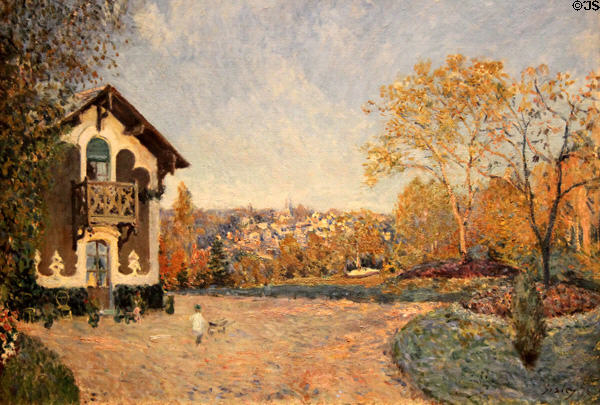 View of Marly-le-Roi from Coeur-Volant painting (1876) by Alfred Sisley at Metropolitan Museum of Art. New York, NY.