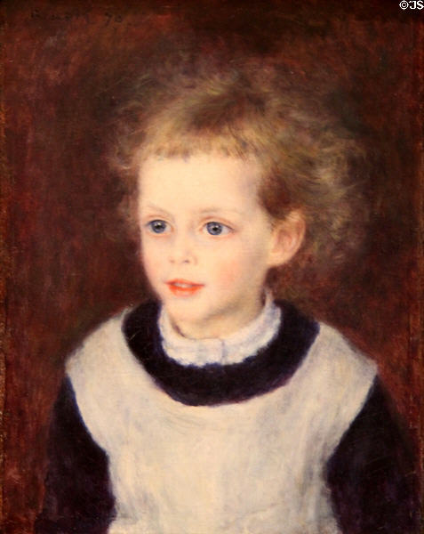 Marguerite-Thérèse (Margot) Berard portrait (1879) by Auguste Renoir at Metropolitan Museum of Art. New York, NY.