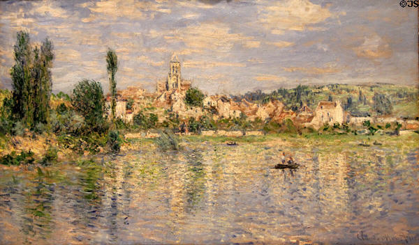 Vétheuil in Summer painting (1880) by Claude Monet at Metropolitan Museum of Art. New York, NY.
