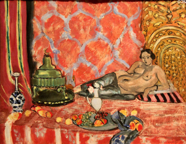 Odalisque with Gray Trousers painting (1927) by Henri Matisse at Metropolitan Museum of Art. New York, NY.