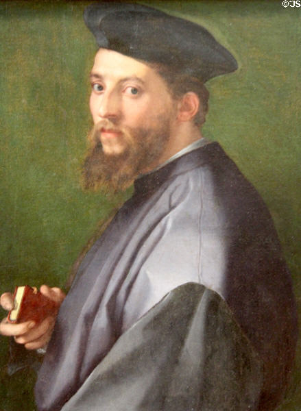 Portrait of a Man (c1500) by Andrea del Sarto at Metropolitan Museum of Art. New York, NY.