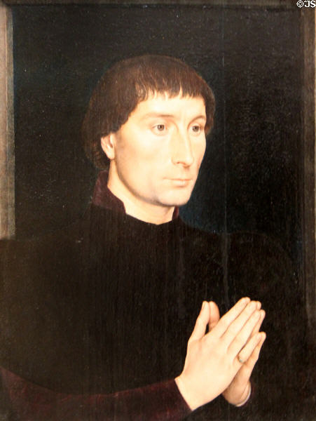 Tommaso di Folco Portinari portrait (c1470) by Hans Memling at Metropolitan Museum of Art. New York, NY.