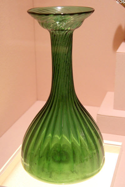 Clutha glass vase (c1890) by Christopher Dresser made by James Couper & Sons of Glasgow for Liberty & Co. at Metropolitan Museum of Art. New York, NY.