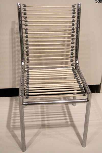 Sandows #5 side chair (1929) by René Herbst at Cooper Hewett Museum. New York City, NY.