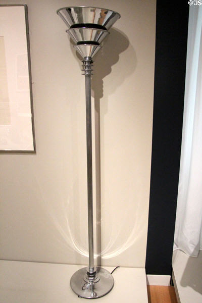 Floor lamp (1928; made c1938) by Walter von Nessen of New York City at Cooper Hewett Museum. New York City, NY.