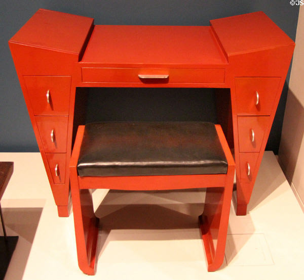 Dressing table & bench c1929 by Léon Jallot for Lord & Taylor of NYC at Cooper Hewett Museum. New York City, NY.