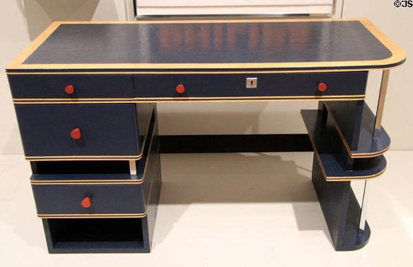 Art Deco desk (c1933) by Pual T. Frankl of NYC at Cooper Hewett Museum. New York City, NY.