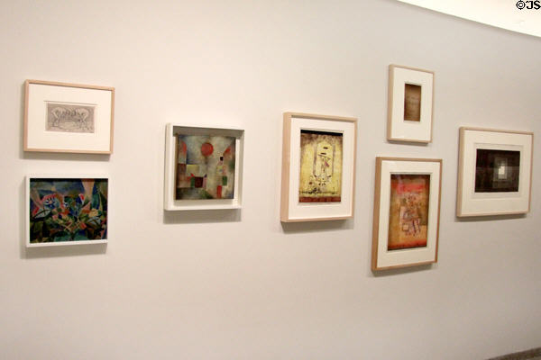 Collection of painting (1903-1937) by Paul Klee at Guggenheim Museum. New York City, NY.