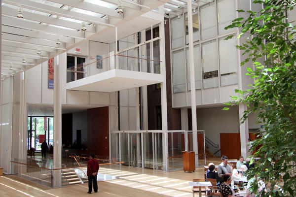 Entrance lobby at Morgan Library by Renzo Piano. New York City, NY.