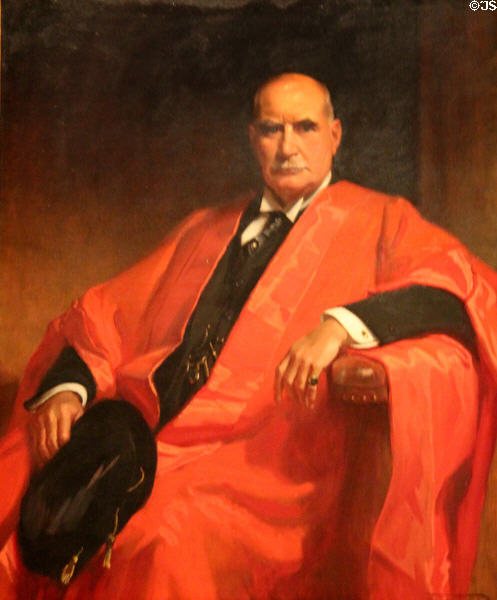 Portrait of J.P. Morgan, Jr. (1934) by Frank Owen Salisbury at Morgan Library. New York City, NY.