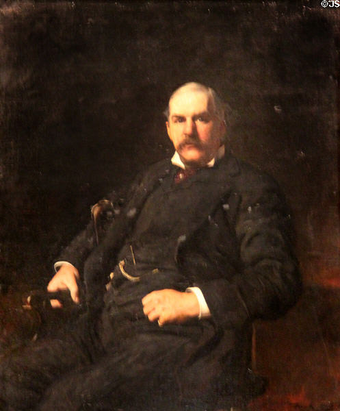 Portrait of Pierpont Morgan (1888) by Frank Holl at Morgan Library. New York City, NY.