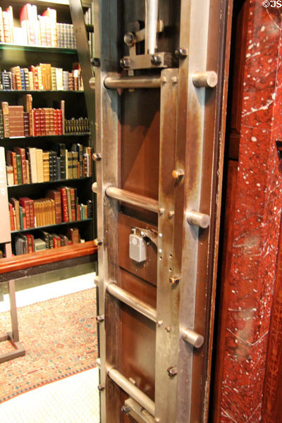 Rare book vault at Morgan Library. New York City, NY.