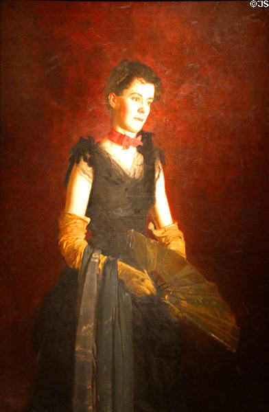 Letitia Wilson Jordan portrait (1888) by Thomas Eakins at Brooklyn Museum. Brooklyn, NY.