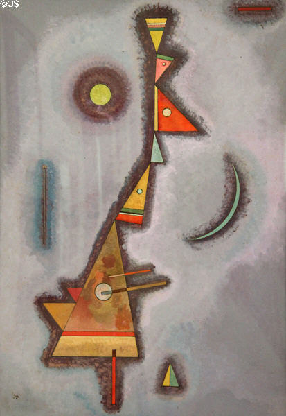 Stubborn painting (1929) by Wassily Kandinsky at Brooklyn Museum. Brooklyn, NY.