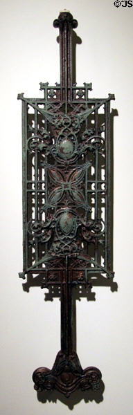 Cast iron balustrade panel (c1903) for Carson, Pirie, Scott department store of Chicago by Louis H. Sullivan at Brooklyn Museum. Brooklyn, NY.