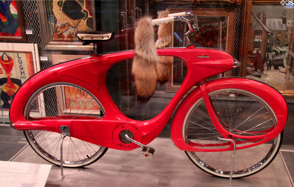 Spacelander Bicycle (1946, made 1960) by Benjamin J. Bowden at Brooklyn Museum. Brooklyn, NY.