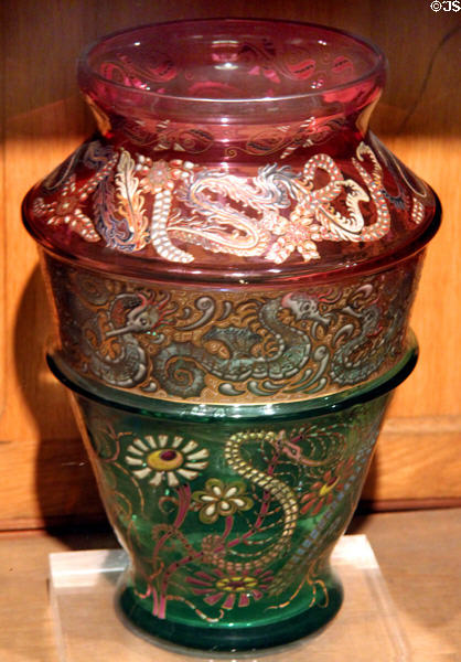 Art Nouveau vase (c1890) by Émile Gallé of France at Brooklyn Museum. Brooklyn, NY.