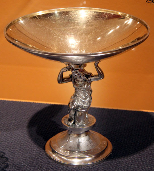 Silver compote (c1868) by Gorham Manuf. Co. of Providence, RI at Brooklyn Museum. Brooklyn, NY.