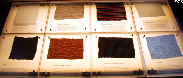 Weaving samples at Lefferts Homestead museum. Brooklyn, NY.