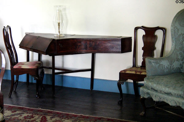Spinet piano at Conference House. Staten Island, NY.