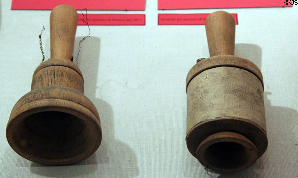 Prototypes of Antonio Meucci's telephone invention (c1854) at Garibaldi-Meucci Museum. Staten Island, NY.