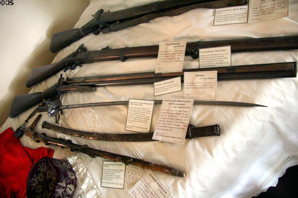Giuseppe Garibaldi's weapons at Garibaldi-Meucci Museum. Staten Island, NY.