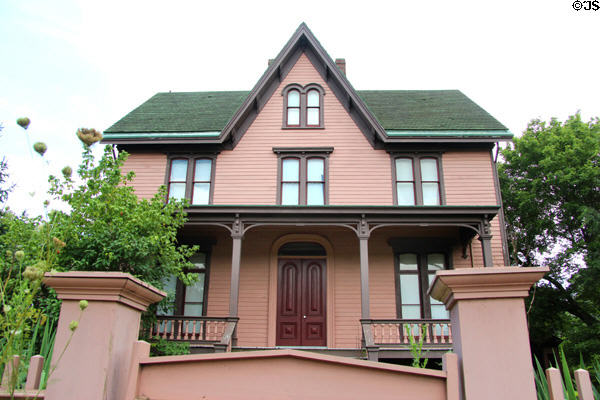 Edwards-Barton House (1869) at Historic Richmond Town. Staten Island, NY. Style: Gothic Revival & Italianate.
