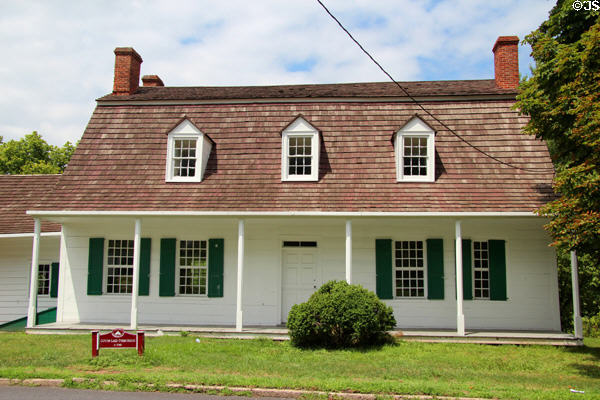 Guyon-Lake-Tysen House (c1740) at Historic Richmond Town. Staten Island, NY.