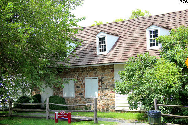 Britton Cottage (c1670) at Historic Richmond Town. Staten Island, NY.