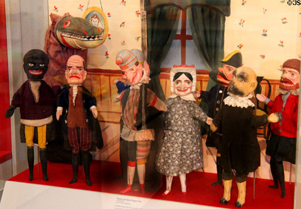 Punch & Judy Puppets (c1879-1900) at Historic Richmond Town Museum. Staten Island, NY.
