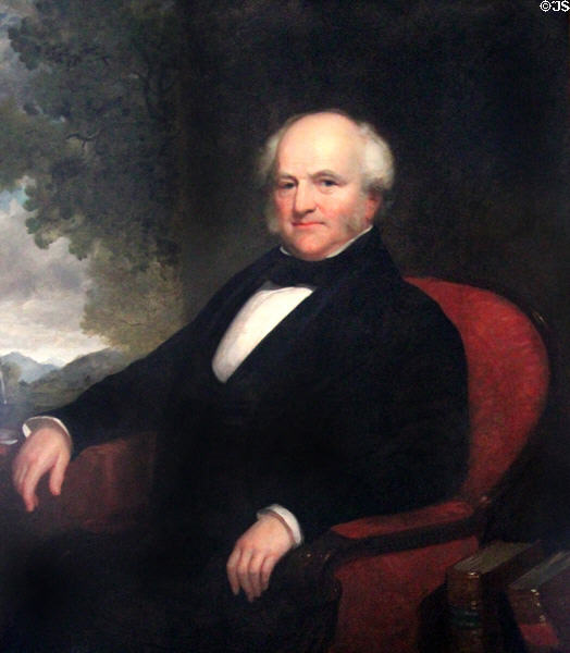 Martin Van Buren portrait at Lindenwald. Kinderhook, NY.