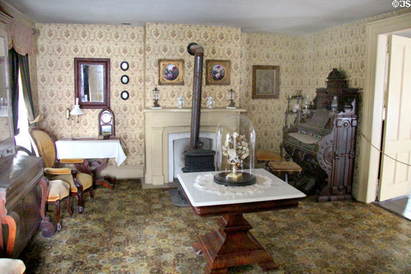 Parlor in Layton Home at Old Bethpage Village. Old Bethpage, NY.