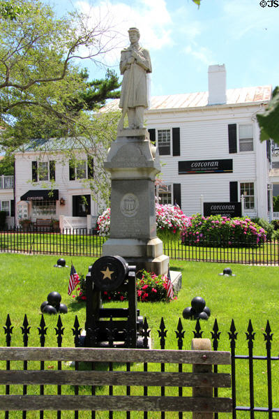 Soldiers Monument commemorating Civil War (Main & Madison Sts.). Sag Harbor, NY.