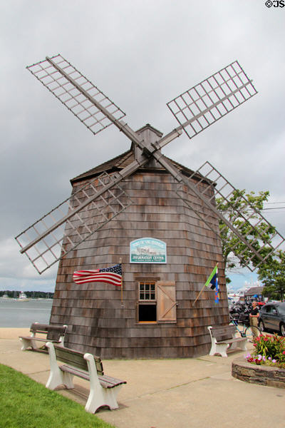 Windmill replica (1966) as memorial to whaling industry, replacing (1760) original. Sag Harbor, NY.