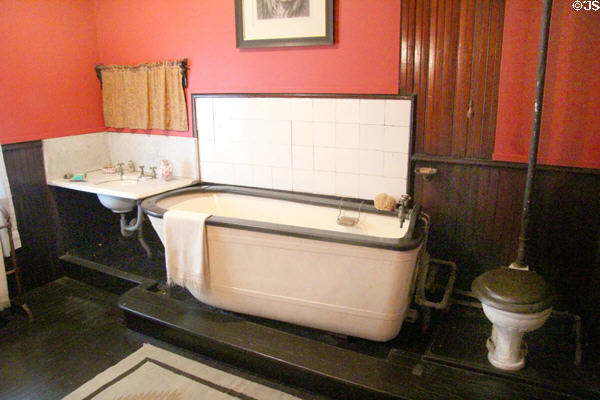 Bathroom at Roosevelt's House Sagamore Hill NHS. Cove Neck, NY.
