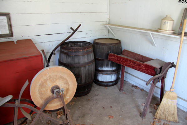 Farm implements at Sagamore Hill NHS. Cove Neck, NY.